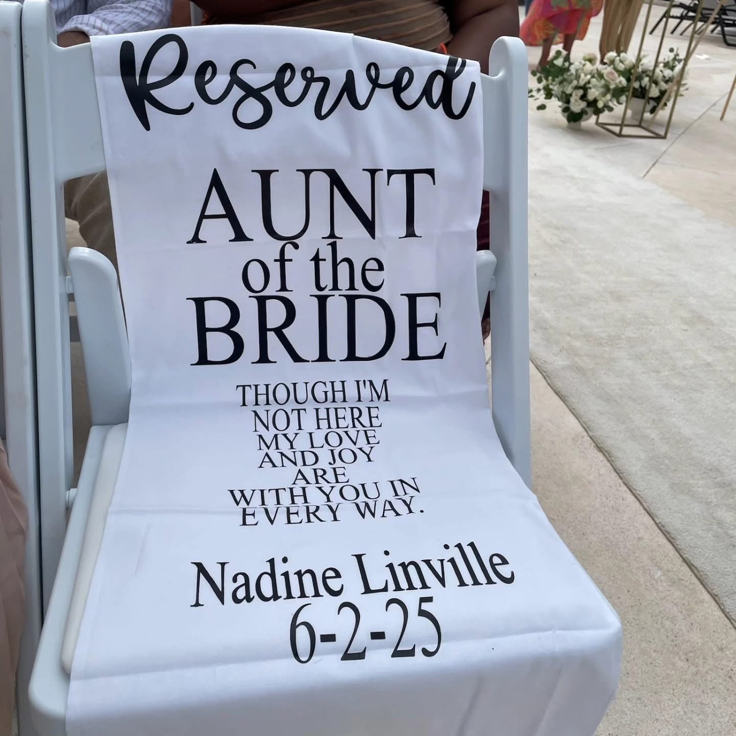Wedding Memorial Cloth